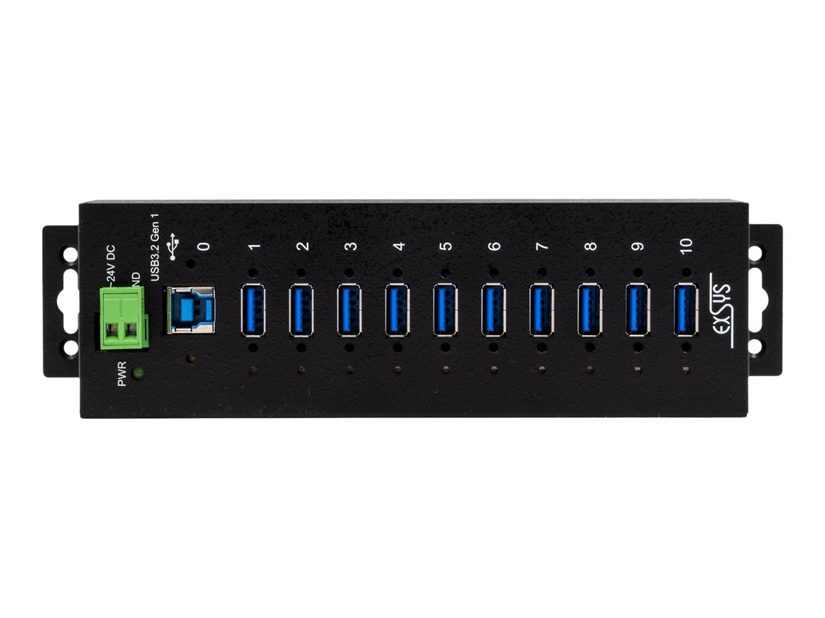 Exsys EX-1510HMVS - Hub - 10 x USB 3.2 Gen 1, Ansicht 3