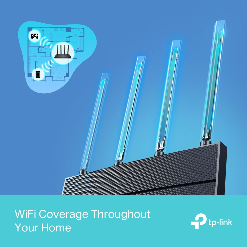TP-LINK AX1500 Gigabit Wi-Fi 6 Router - Router - 1,2 Gbps, Ansicht 2