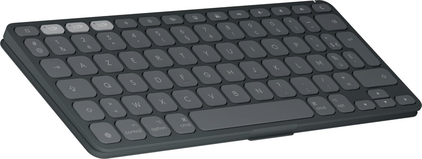 Logitech Keys-To-Go 2 for iPad - Tastatur - built-in cover - Bluetooth LE - Graphite - TL: Französisch, AZERTY, Ansicht 4