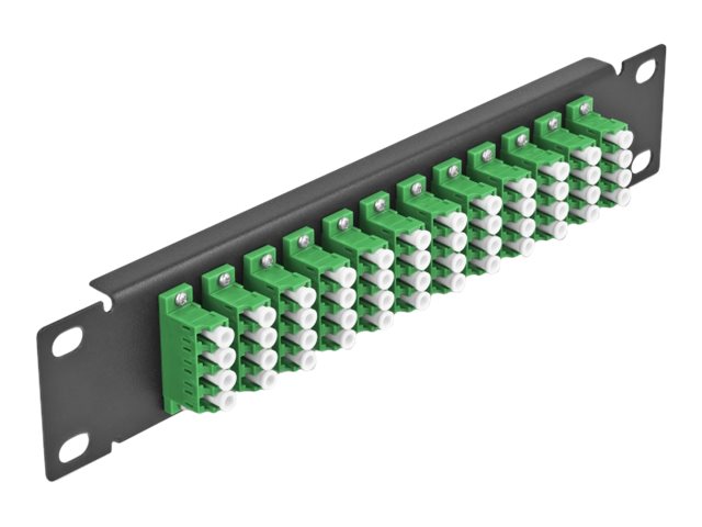 Delock Patch Panel - LC SM X 48 - Schwarz - 1U - 25.4 cm (10)