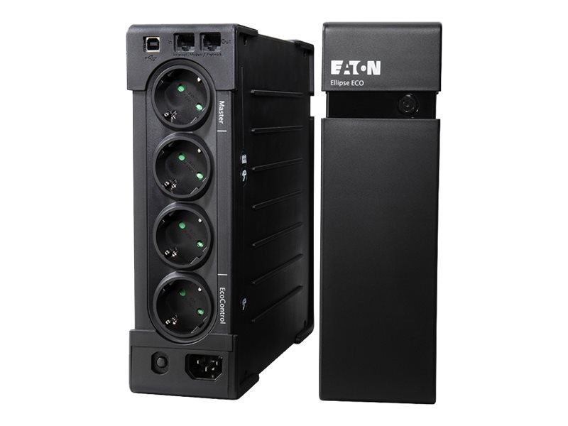 Eaton Ellipse ECO 1200 USB DIN - USV (in Rack montierbar/extern) - Wechselstrom 230 V - 750 Watt - 1200 VA - USB - Ausgangsanschlüsse: 8 - 2U - 48.3 cm (19")