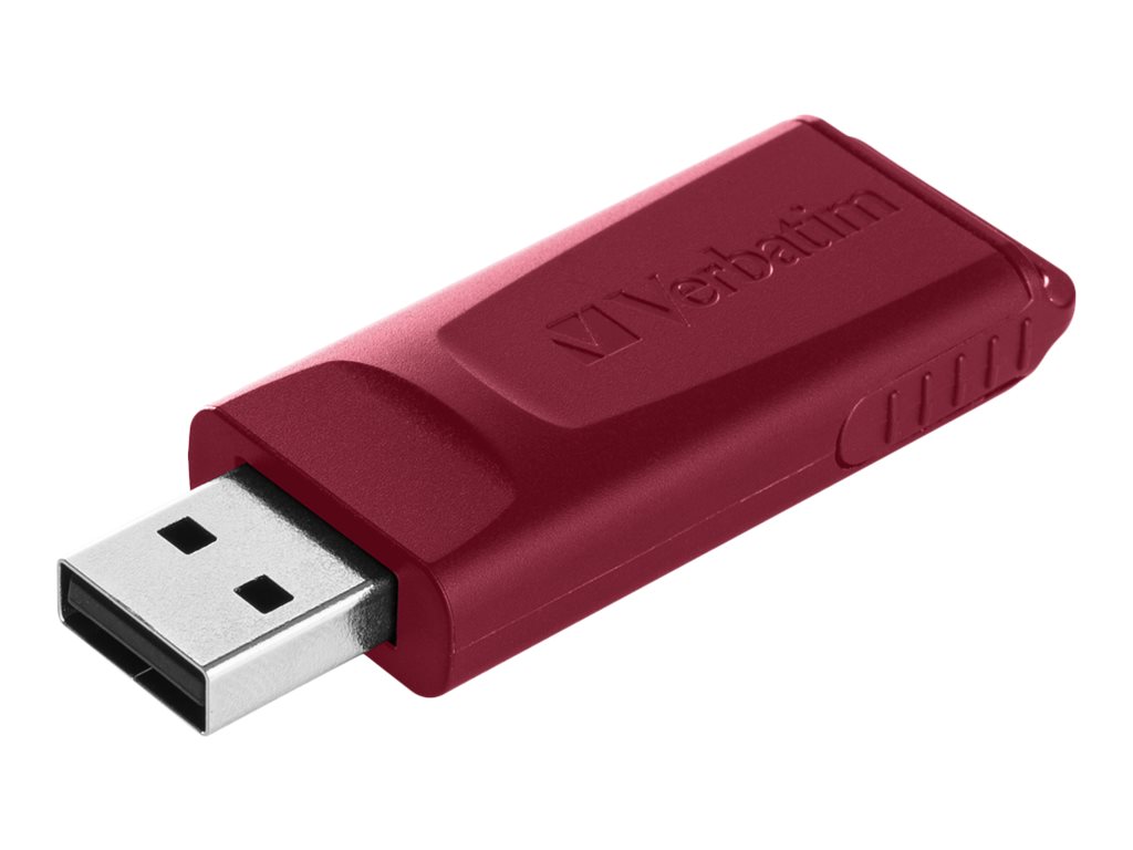 Verbatim Slider - USB-Flash-Laufwerk - 32 GB - USB 2.0 - Blau, Rot (Packung mit 2), Ansicht 4