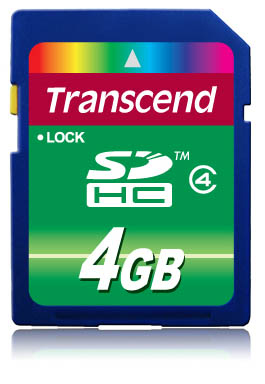 Transcend Flash-Speicherkarte - 4 GB - Class 4, Ansicht 2