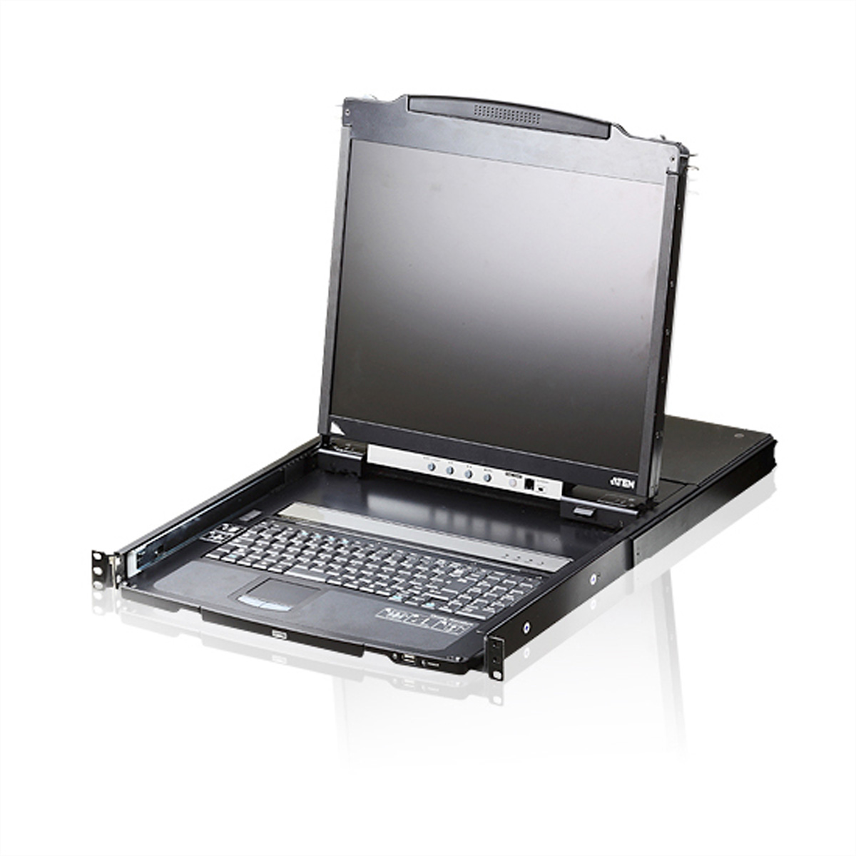 ATEN CL5800N Konsole (US)(USB-PS/2,VGA) - ATEN CL5800N KVM-Konsole - 48cm LCD