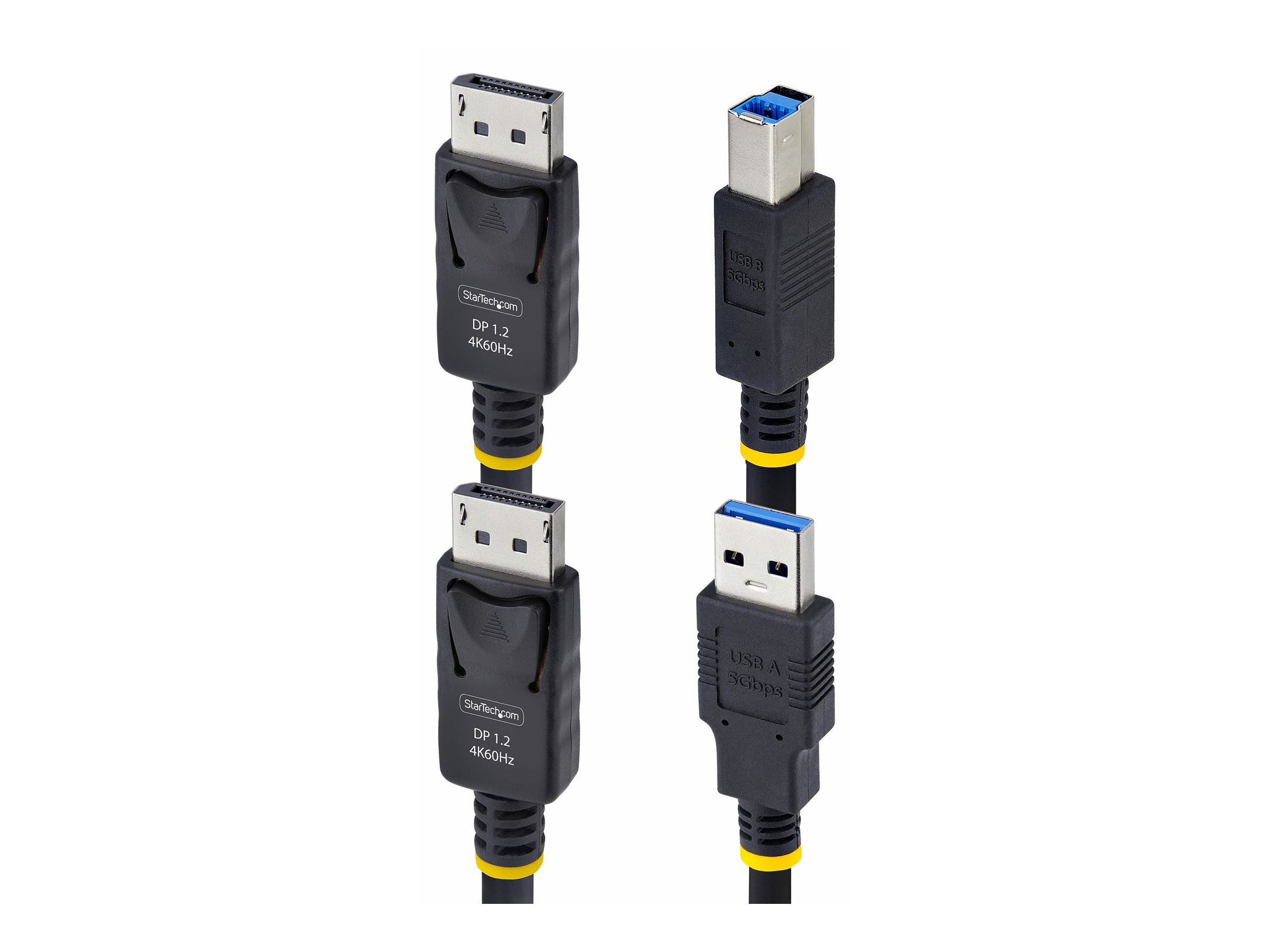 StarTech.com 6ft (1.8m) DisplayPort and USB 5Gbps KVM Cable - Tastatur- / Video- / Maus- (KVM-)