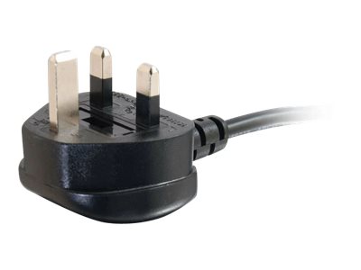 C2G 1m 18 AWG UK 90° Power Cord (IEC320C13R to BS 1363) - Stromkabel - power IEC 60320 C13 zu BS 1363 (M)