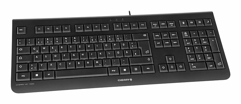 Cherry KC 1000 - Tastatur - 100% - full size - TL: Portugiesisch, QWERTY, Ansicht 4