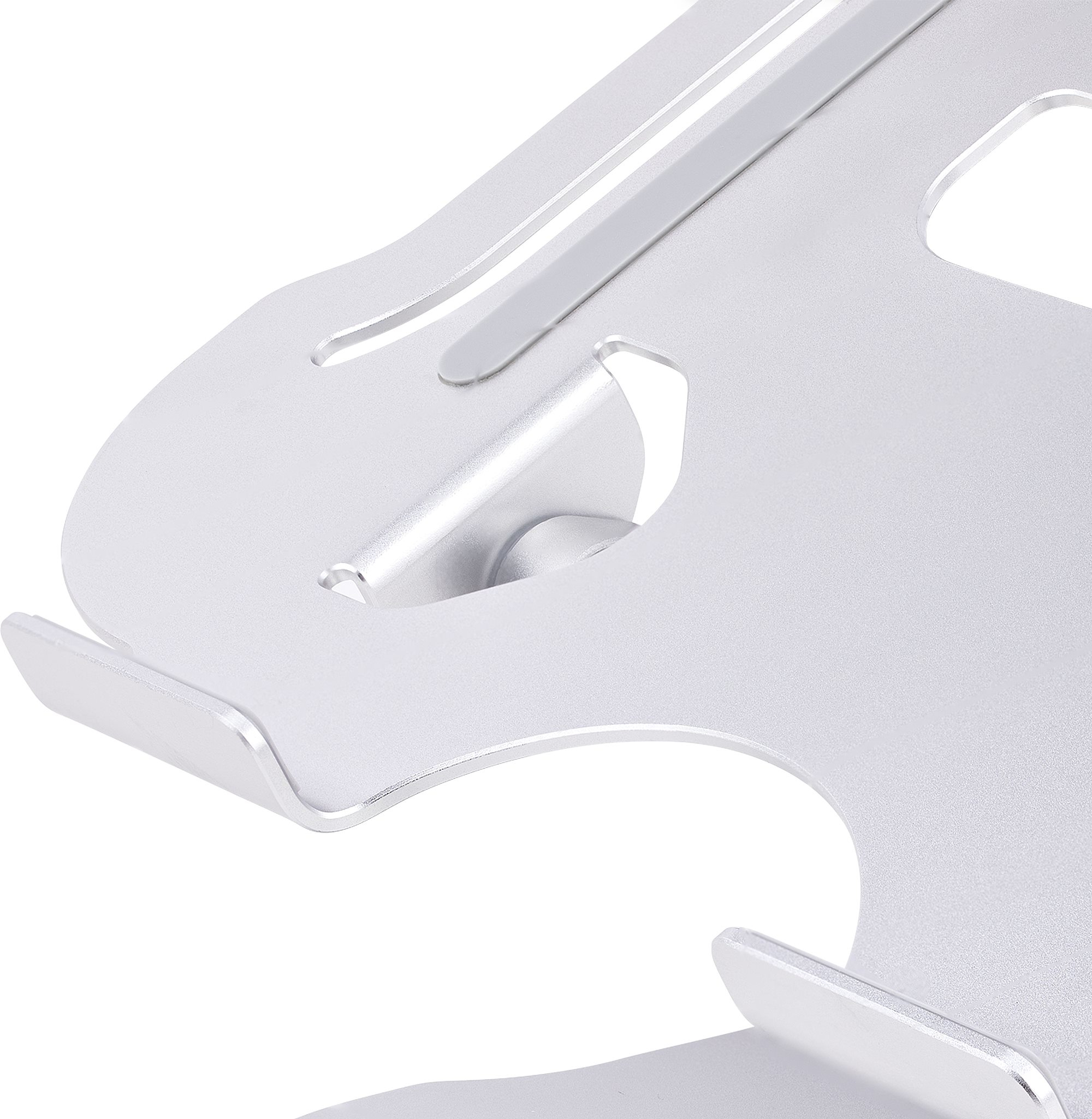 StarTech.com Laptop Stand for Desk, Ergonomic Laptop Stand Adjustable Height, Aluminum, Portable, Supports up to 22lb, Ansicht 2