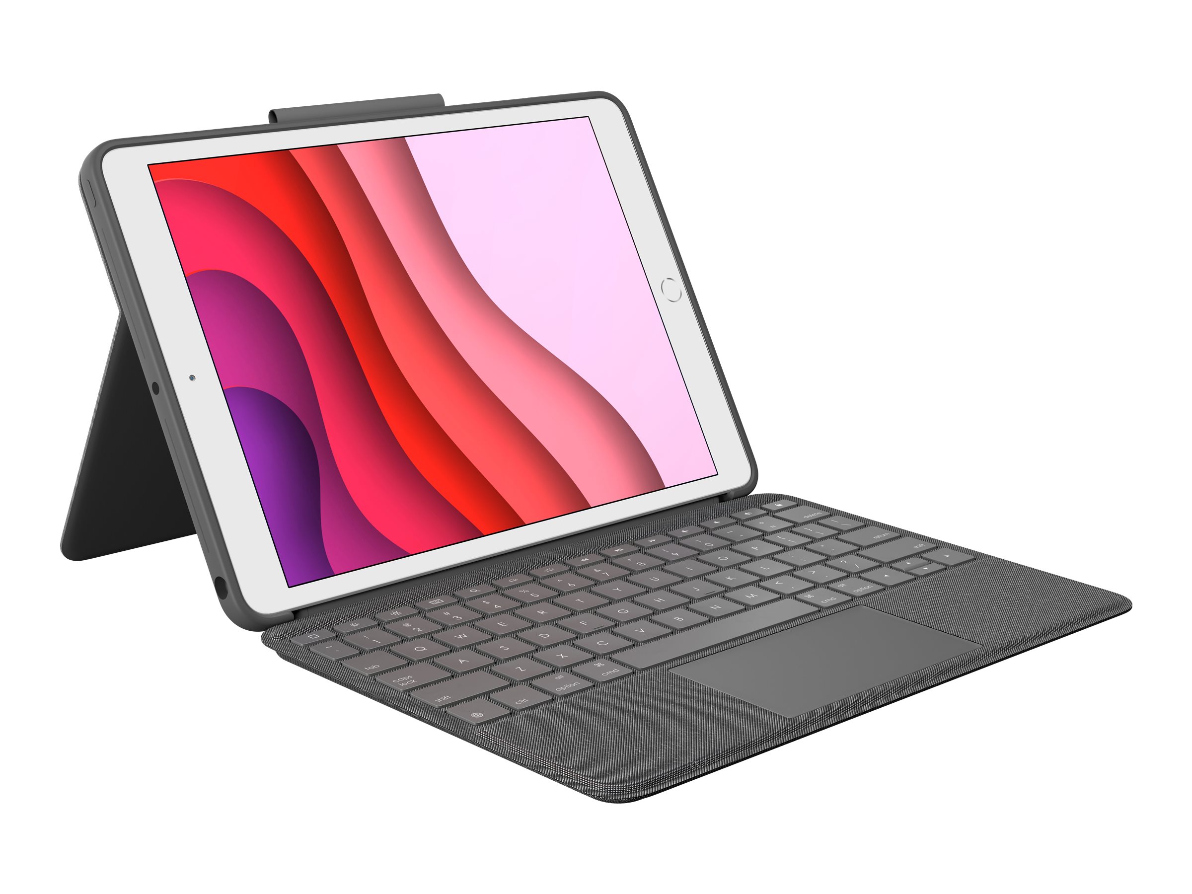 Logitech Combo Touch - Tastatur und Foliohülle - mit Trackpad - hintergrundbeleuchtet - Apple Smart connector - QWERTZ