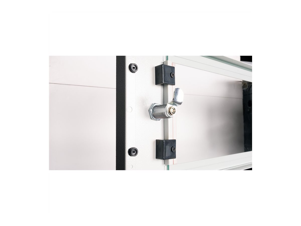 ROLINE Basic Plus - Gehäuse Netzwerkschrank - 600x450 BxT - geeignet für Wandmontage - RAL 7035, Hellgrau - 4U - 19, Ansicht 4