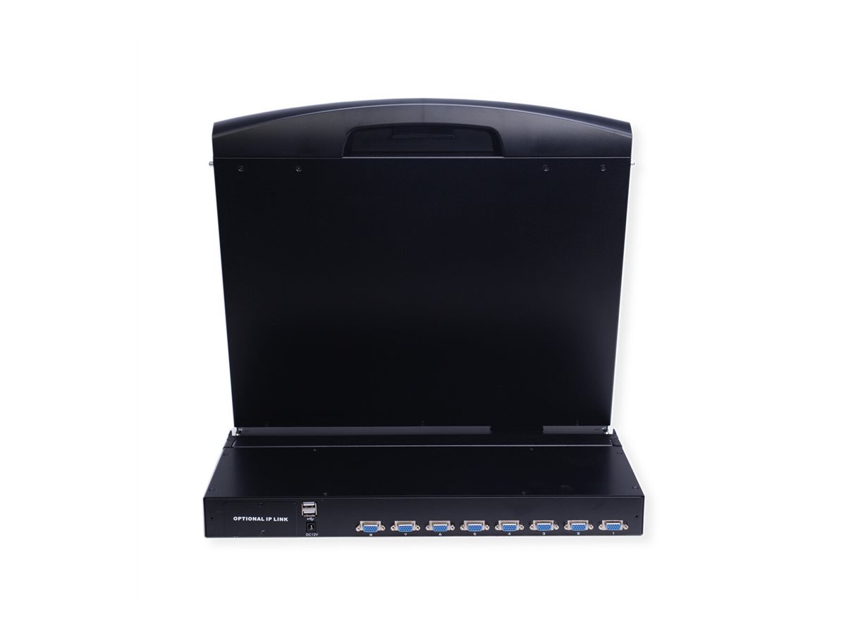 VALUE KVM-Konsole mit KVM-Switch - 8 Anschlüsse - USB - Französisch - 48 cm (19), Ansicht 3