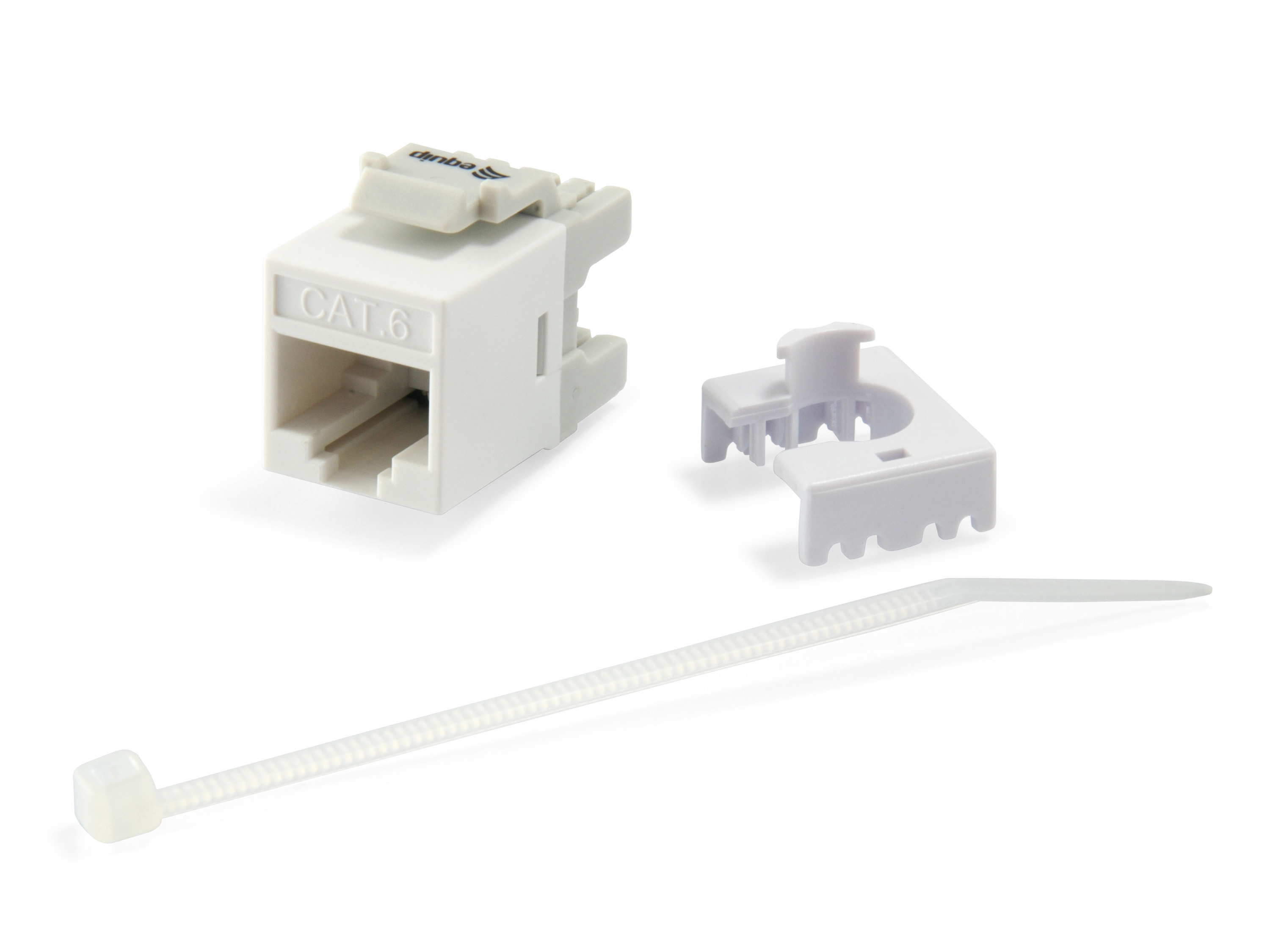 Equip Pro - Keystone Jack - CAT 6 - RJ-45 - weiß (Packung mit 8), Ansicht 2