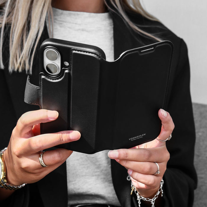 Vonmählen Vegan Leather Folio iPhone 17 Air Black, Ansicht 2