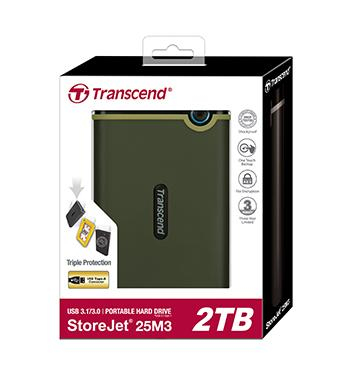 Transcend StoreJet 25M3 Slim - Festplatte - 1 TB - extern (tragbar), Ansicht 4