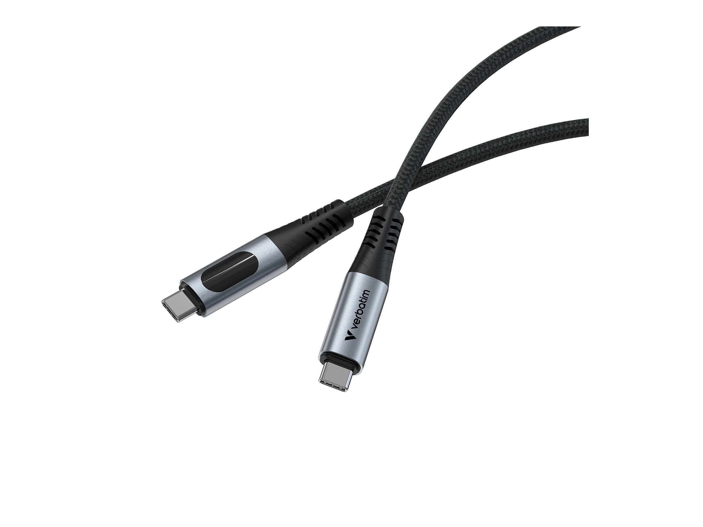 Verbatim Sync&Charge 240W 120cm USB-C/USB-C inkl. Display  31849, Ansicht 3