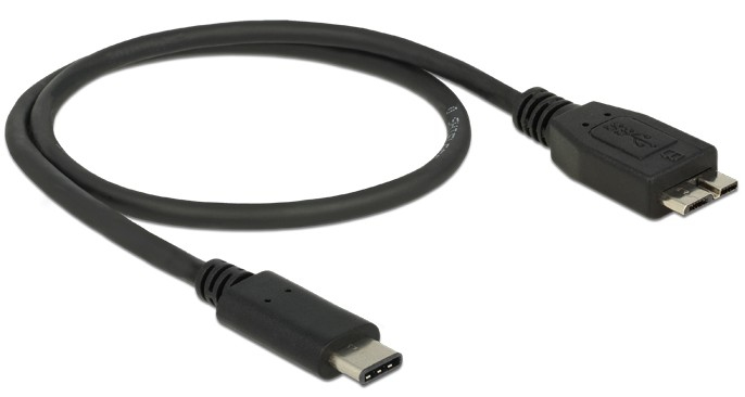 Delock USB-Kabel - Micro-USB Type B (M) bis USB-C (M), Ansicht 2