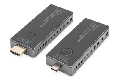 DIGITUS 4K Wireless AV Extender Set 30m USB-C - HDMI - Kabel-/Adapterset - Digital/Daten