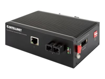 Intellinet Industrial Fast Ethernet Media Converter 100Base-TX to 100Base-FX (SC)