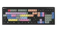 Logickeyboard LKB-EDIUS-A2PC-DE - Volle Größe (100%) - Kabelgebunden - USB - Scherenschalter - QWERTZ - Schwarz