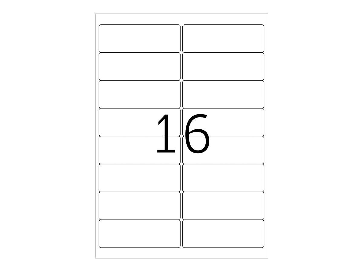 HERMA Premium - Papier - matt - permanent selbstklebend - weiß - 99.1 x 33.8 mm 1600 Etikett(en) (100 Bogen x 16)
