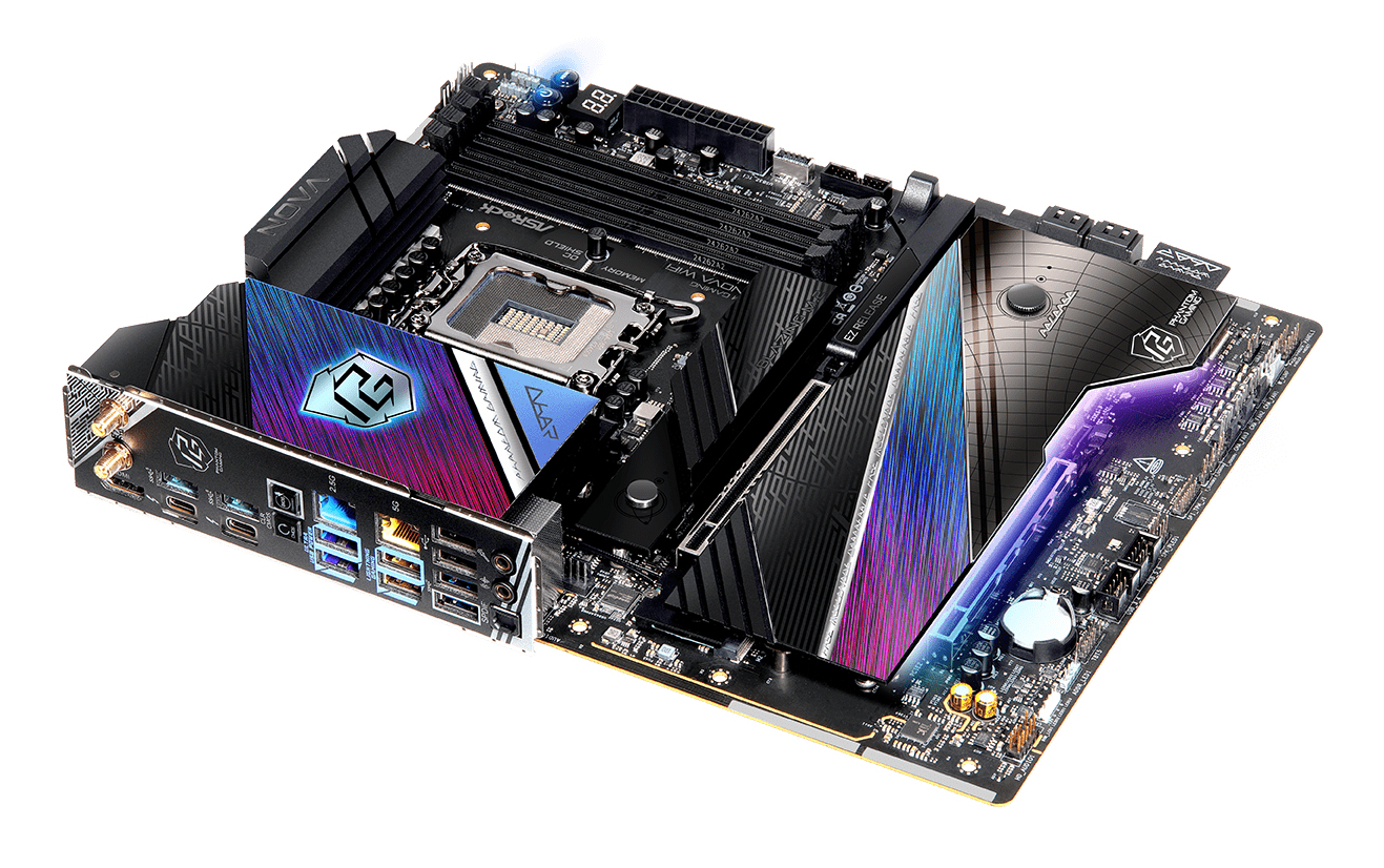 ASRock Phantom Gaming Z890 NOVA WIFI - Motherboard - ATX - LGA1851-Sockel - Z890 Chipsatz - USB4, USB-C 3.2 Gen 2x2, Ansicht 4