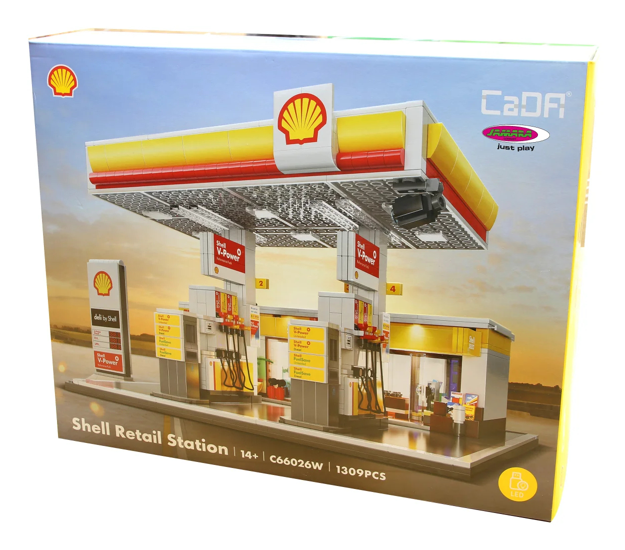 JAMARA CaDA Shell Tankstelle Bricks 14+, Ansicht 4