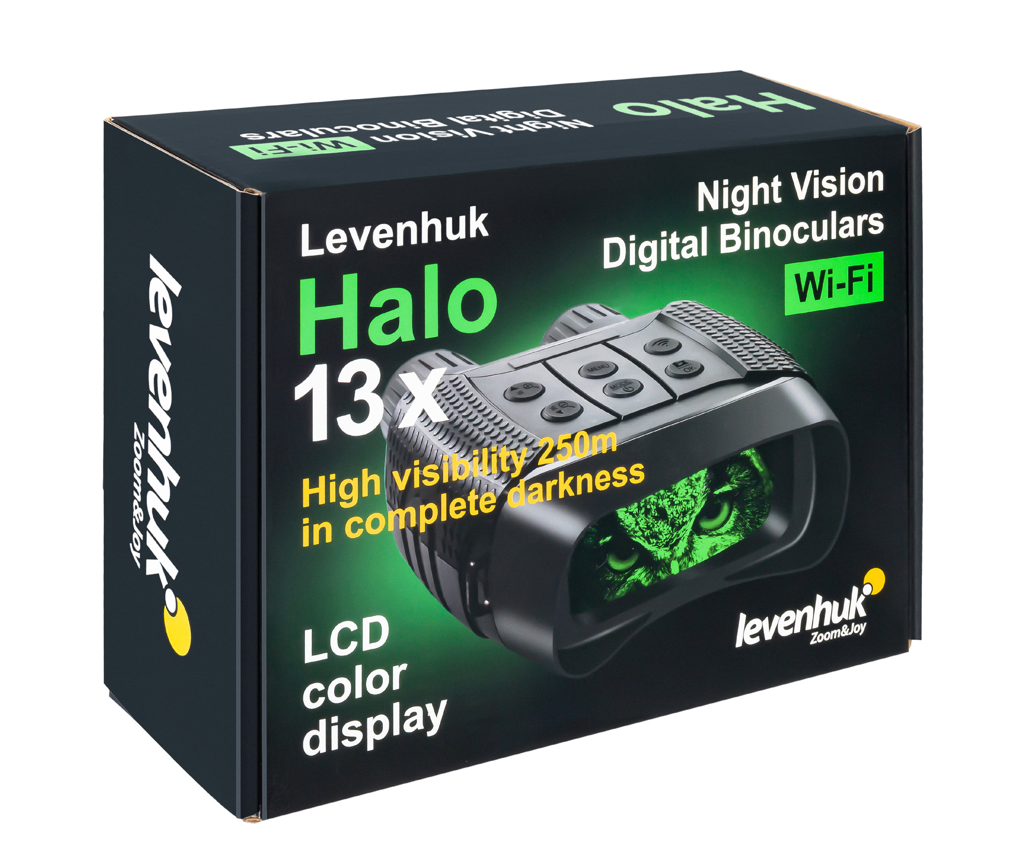 Levenhuk Halo 13x - 13x - 3,35 cm - Vollbeschichtet (FC) - Wasserfest - Schwarz - 576 g, Ansicht 2