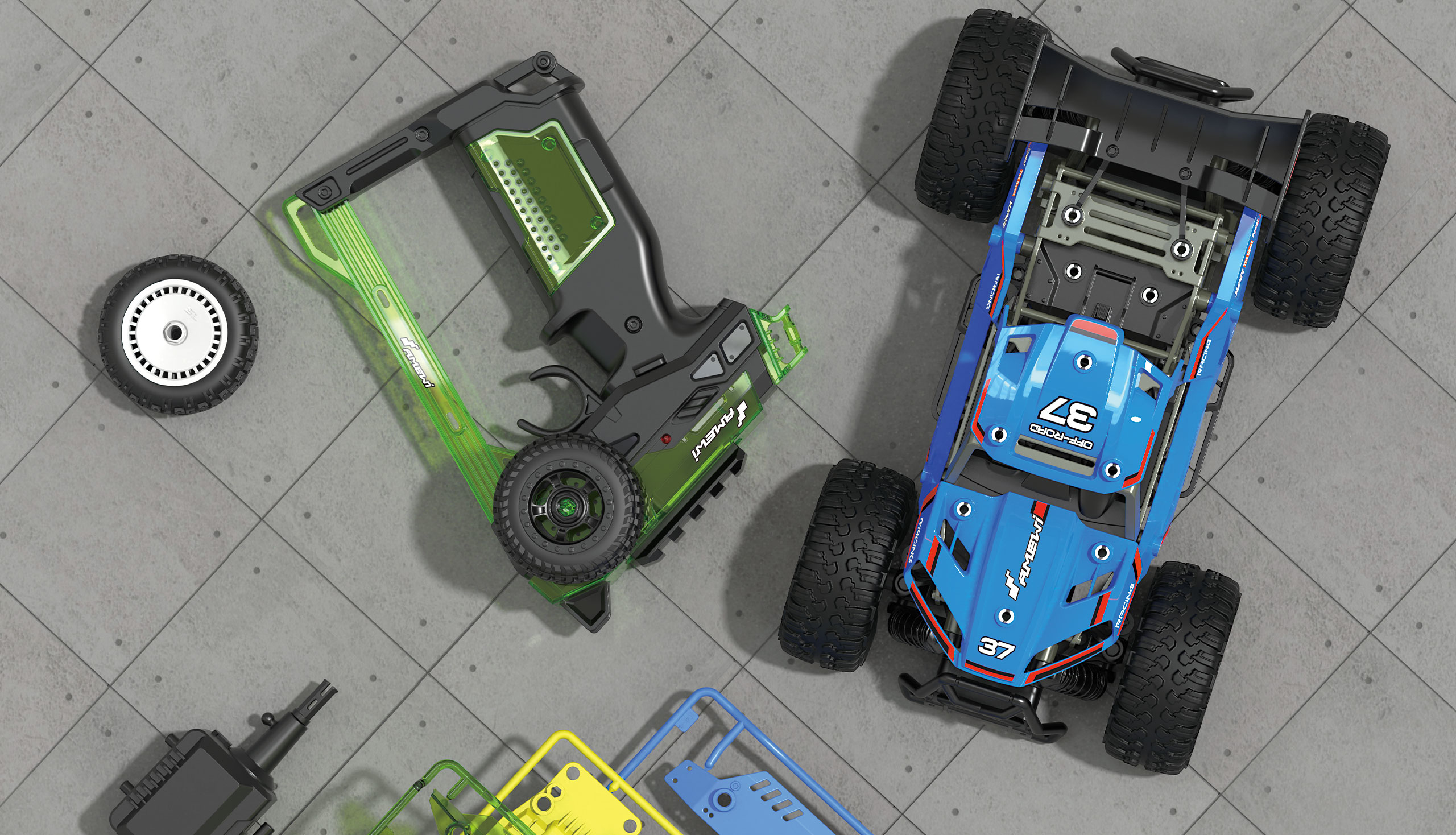 Amewi CoolRC DIY Blazer Buggy 2WD - Buggy - 1:18 - 8 Jahr(e) - 300 g, Ansicht 4