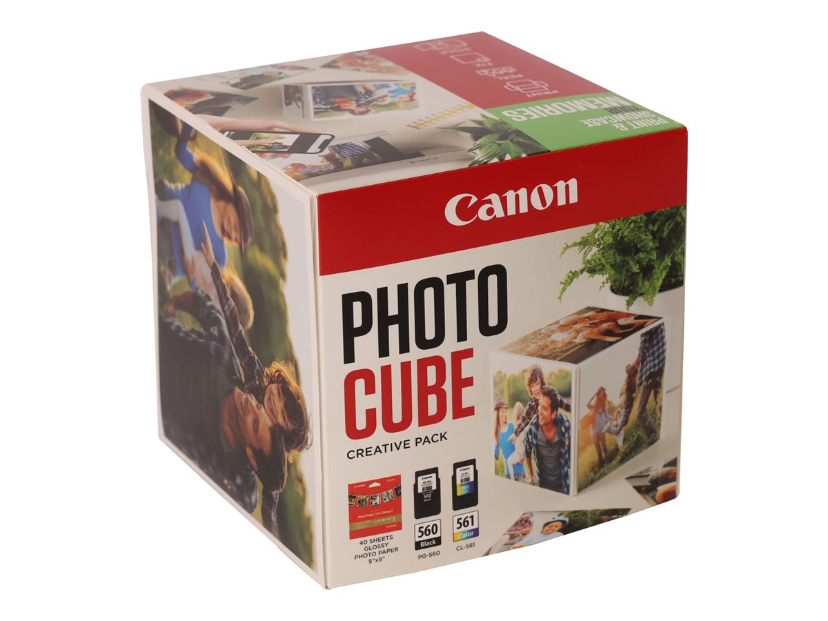 Canon Photo Cube Creative Pack - Glänzend - 2er-Pack - Schwarz Farbe (Cyan Magenta Gelb)