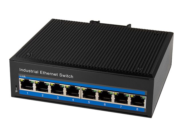 LogiLink Switch - industriell - 8 x 10/100/1000