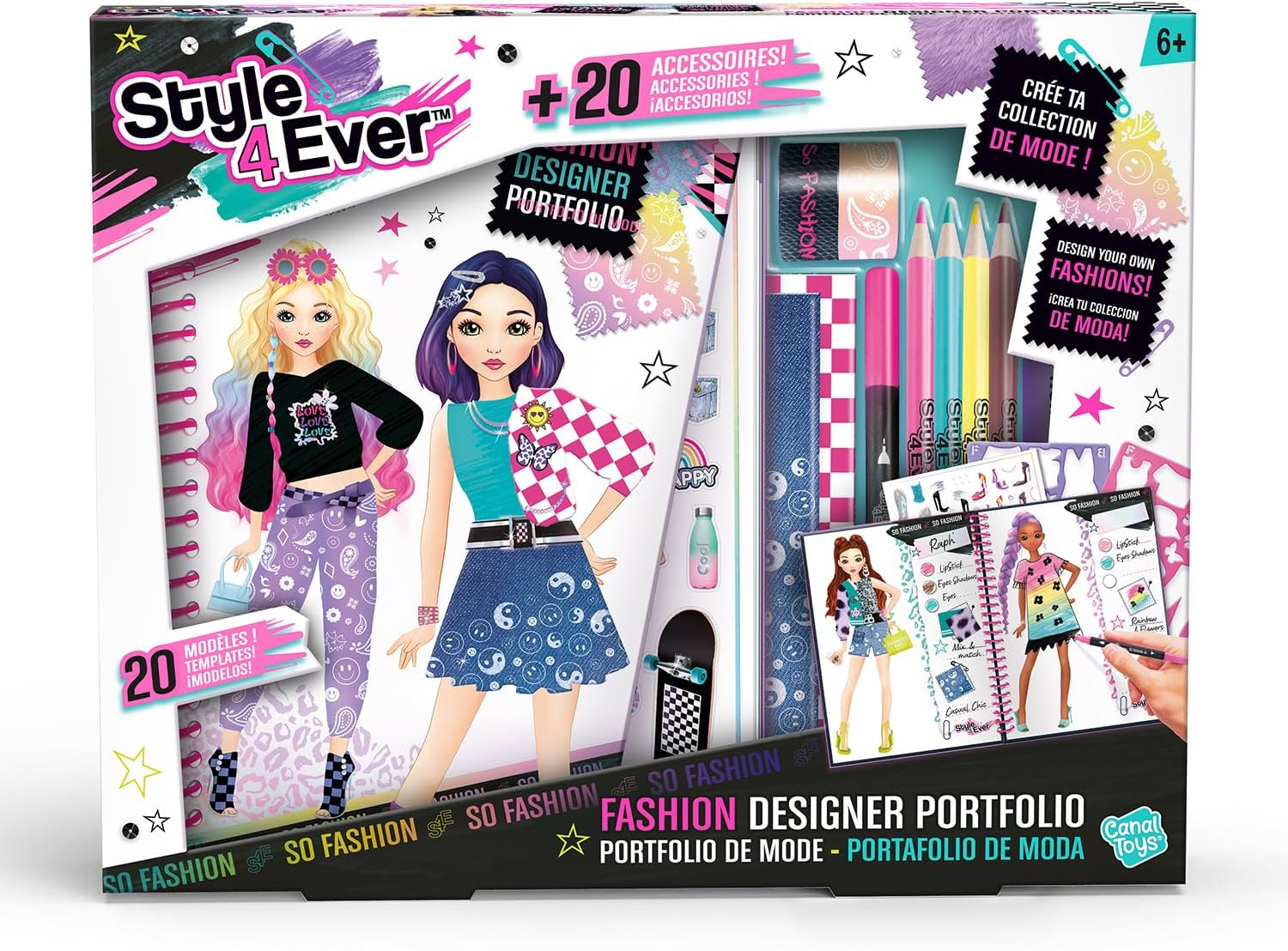 Canal Toys Bastelset Fashion Designer Portfolio, Ansicht 3