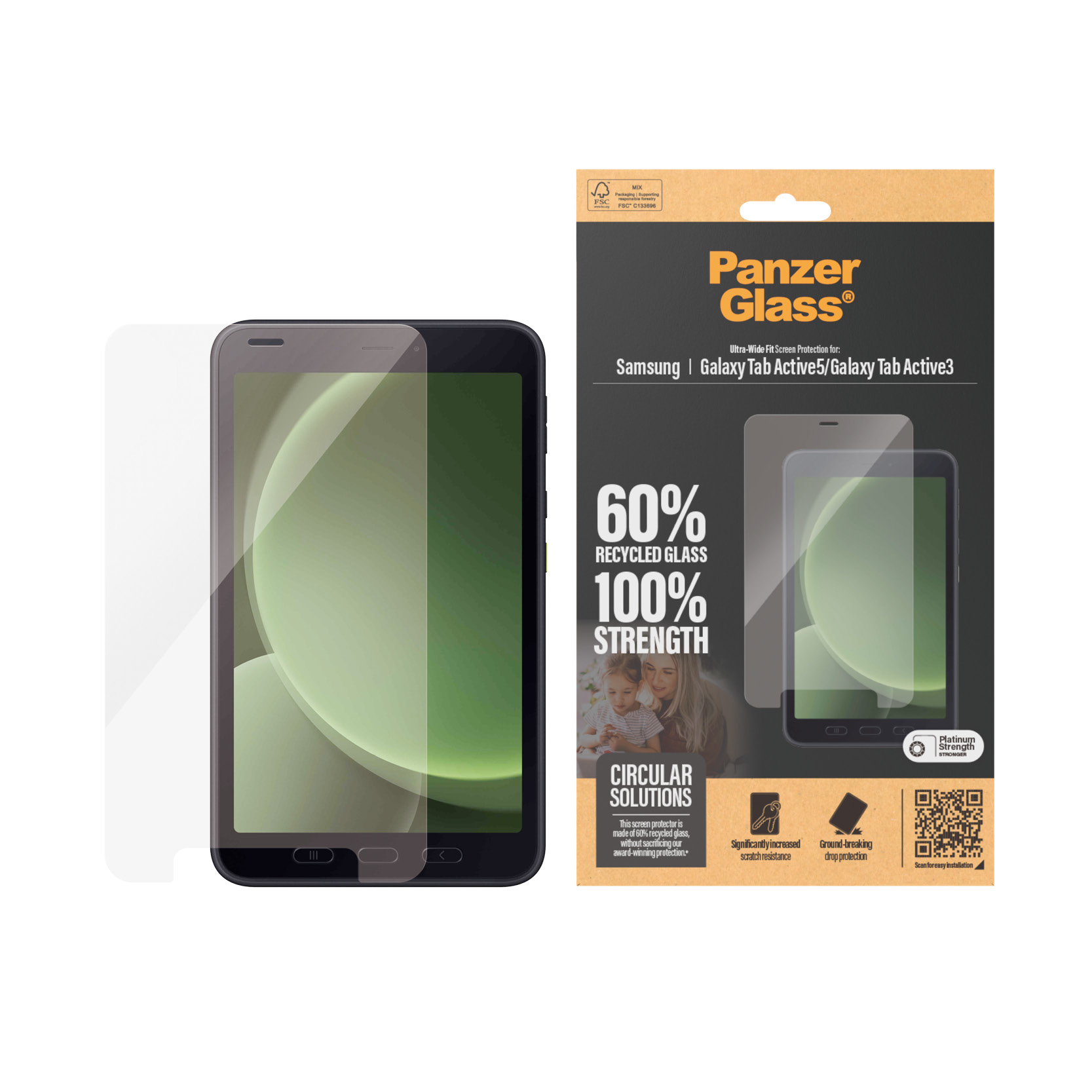 PanzerGlass Bildschirmschutz für Tablet - ultrabreite Passform, Ansicht 4