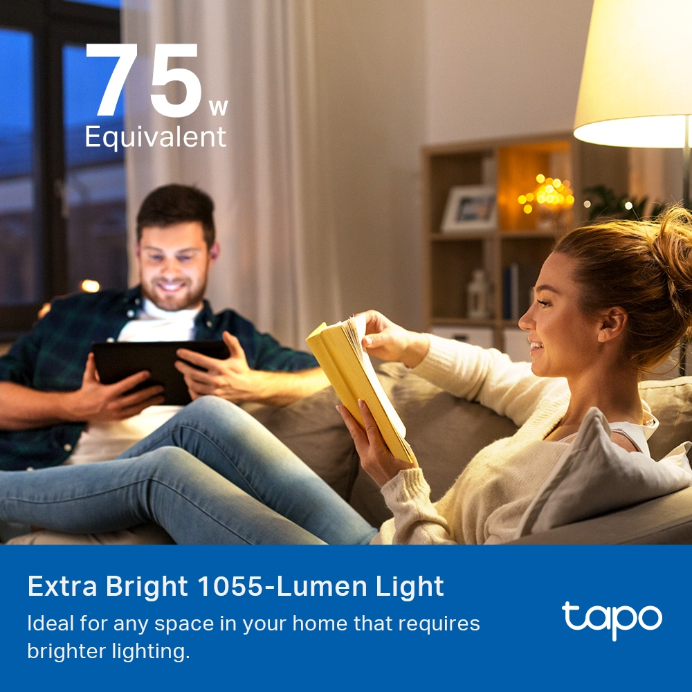 TP-LINK Tapo L535E - Intelligentes Leuchtmittel - Wi-Fi/Bluetooth - Weiß - 802.11b - 802.11g - Wi-Fi 4 (802.11n), Ansicht 3