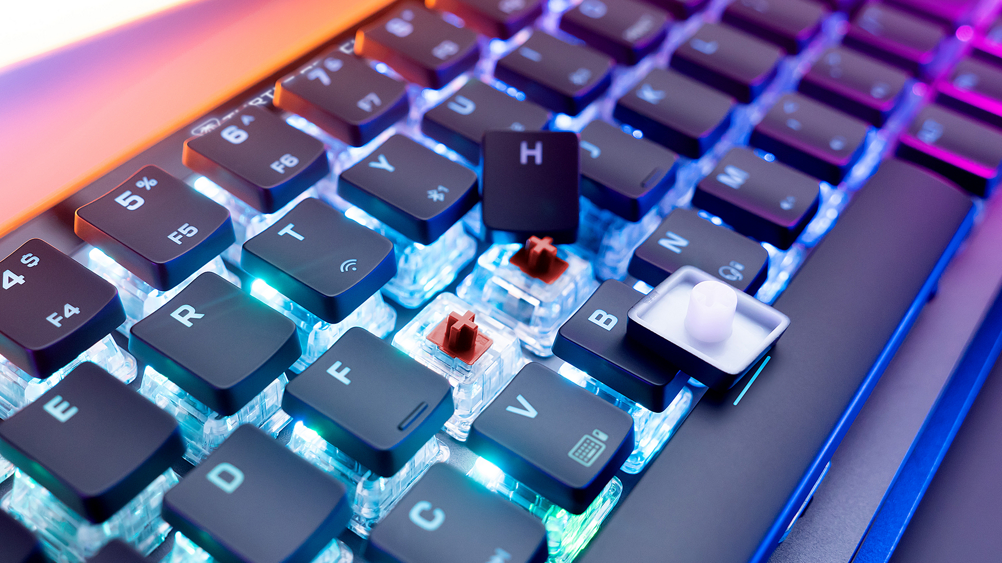 Turtle Beach Vulcan II Mini Air Gaming-Tastatur Schwarz - Tastatur - Optisch - TL: Deutsch, QWERTZ, Ansicht 4