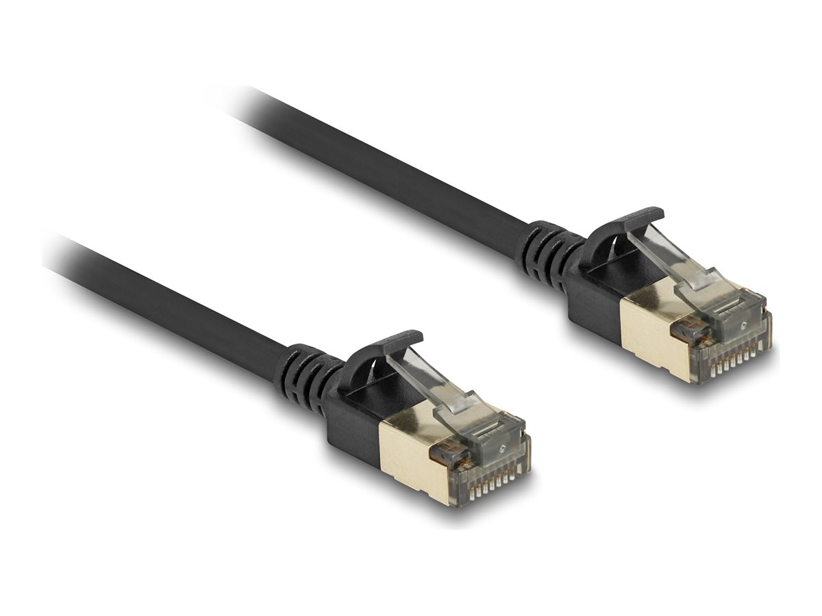 Delock RJ45 Netzwerkkabel Cat.8.1 F/FTP Slim Pro 2 m schwarz