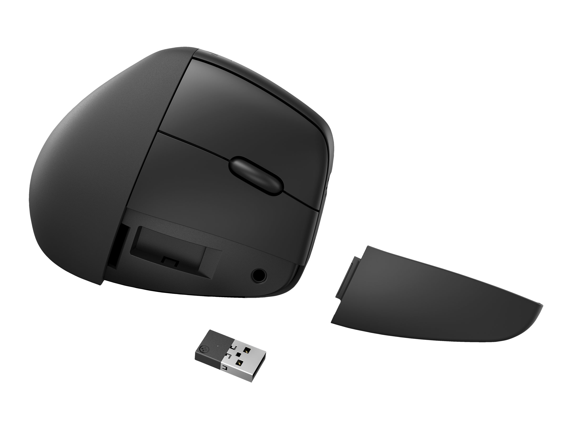 HP 925 - Vertikale Maus - 6 Tasten - kabellos - Bluetooth 5.3 2.4 GHz - kabelloser Empfänger (USB)