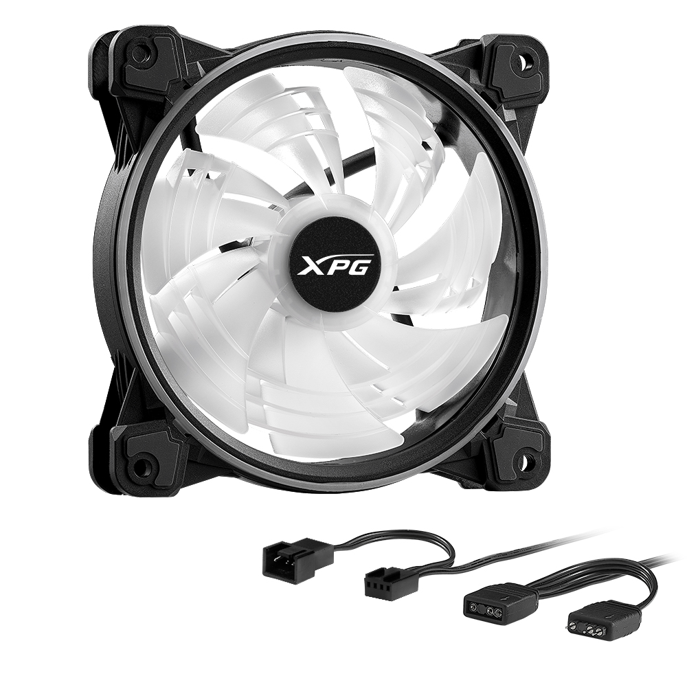 ADATA Lüfter XPG HURRICANE 120 120mm ARGB PWM Fan schwarz retail - 600 rpm - 12 V, Ansicht 4