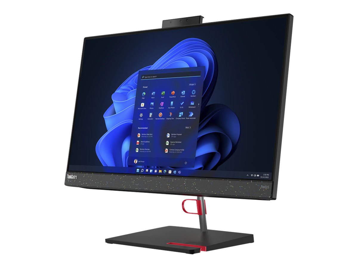 Lenovo ThinkCentre neo 50a 24 12B8 - All-in-One (Komplettlösung) - Monitorständer mit Hubfunktion - Core i5 12500H / 2.5 GHz - RAM 16 GB - SSD 512 GB - TCG Opal Encryption 2, NVMe, Value - DVD-Writer - Iris Xe Graphics - GigE - WLAN: 802.11a/b/g/n/...