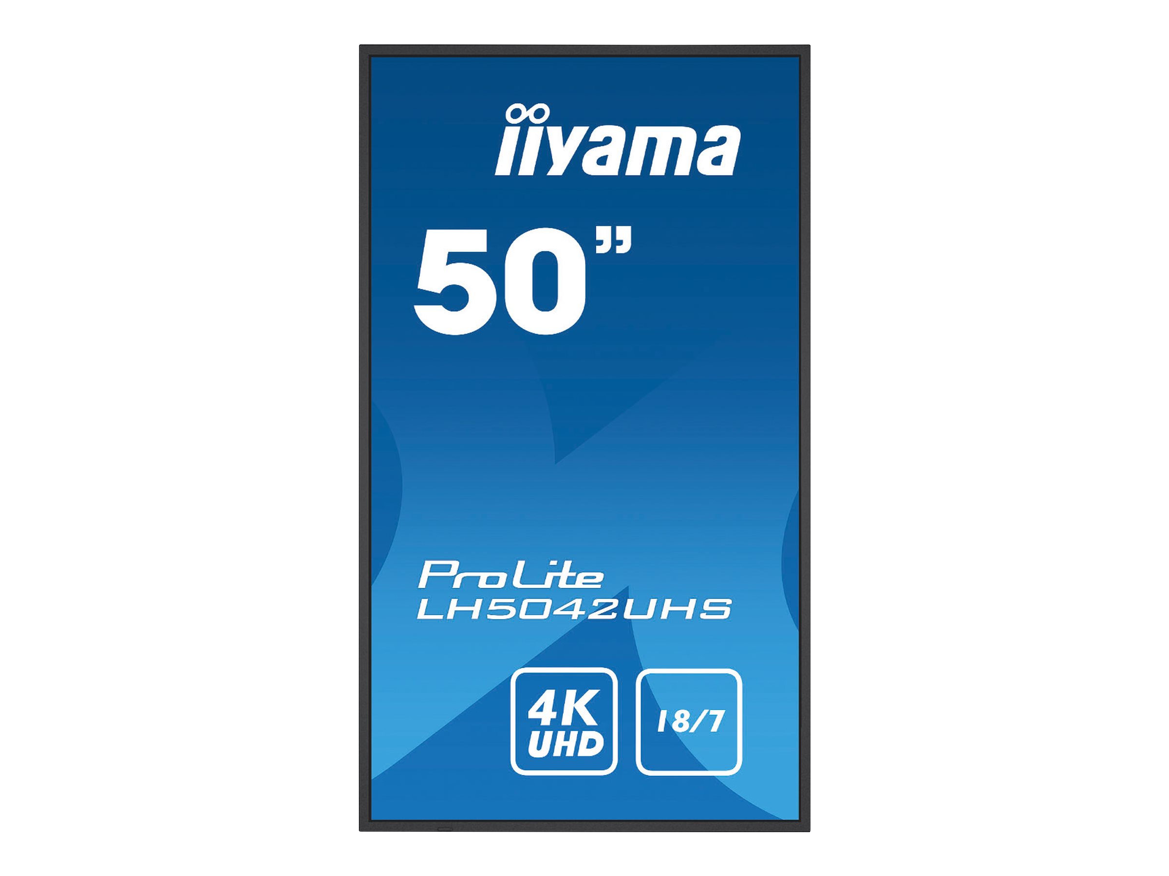 Iiyama LH5042UHS-B3 127cm 50Zoll UHD IPS 4K Landscape and Portrait 500cd/m2 HDMI USB LAN/RS232 SDM-L PC-Slot Speakers Android 8 OS