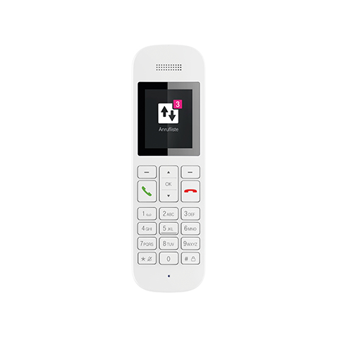 Deutsche Telekom Telekom Sinus A12 - Analoges/DECT-Telefon - Kabelloses Mobilteil - Freisprecheinrichtung - Weiß, Ansicht 2