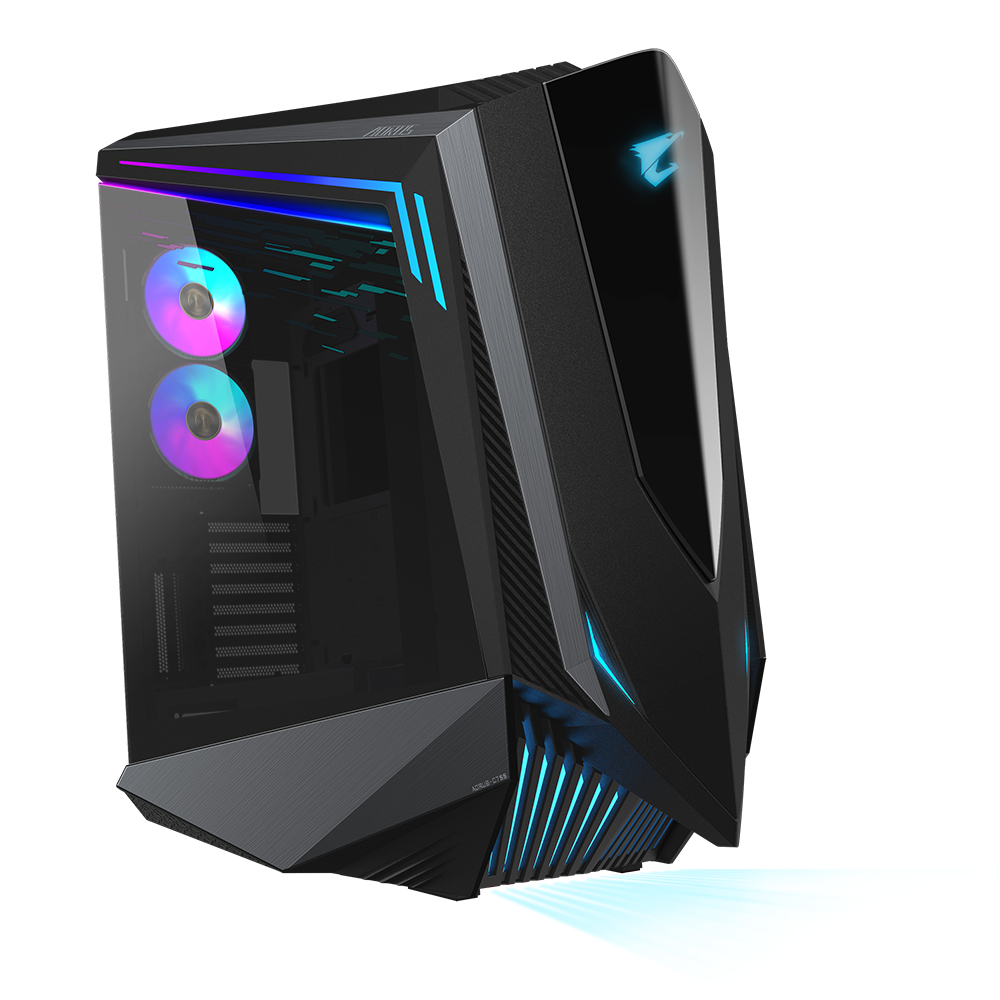 Gigabyte AORUS C700 GLASS - FT - ATX - Seitenteil mit Fenster (gehärtetes Glas), Ansicht 2