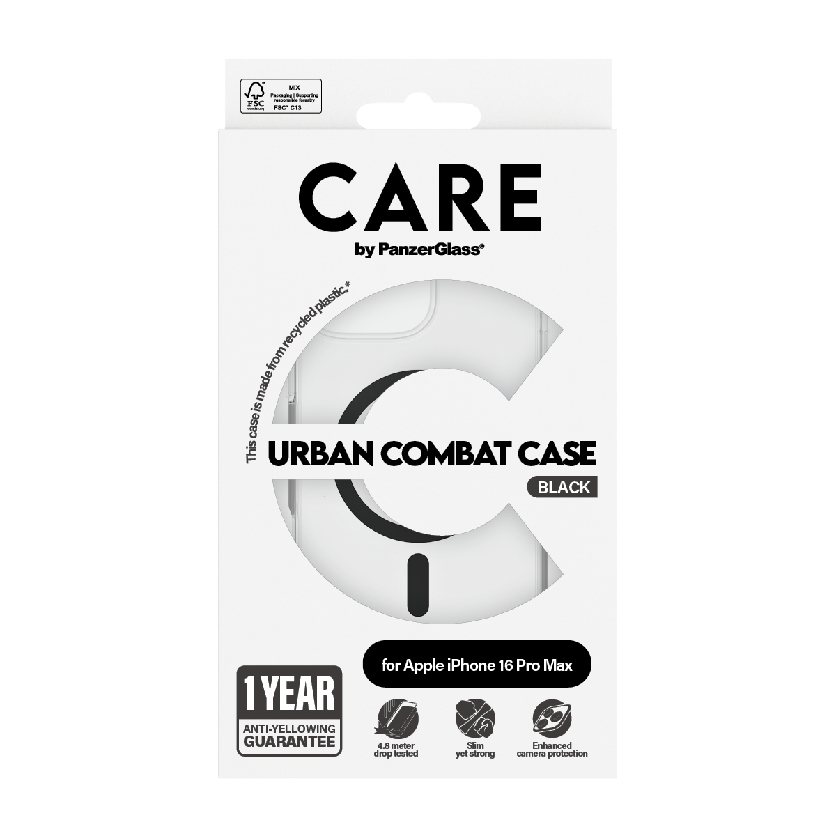 PanzerGlass CARE by PanzerGlass Urban Combat - Hintere Abdeckung für Mobiltelefon - kompatibel mit MagSafe, Ansicht 4