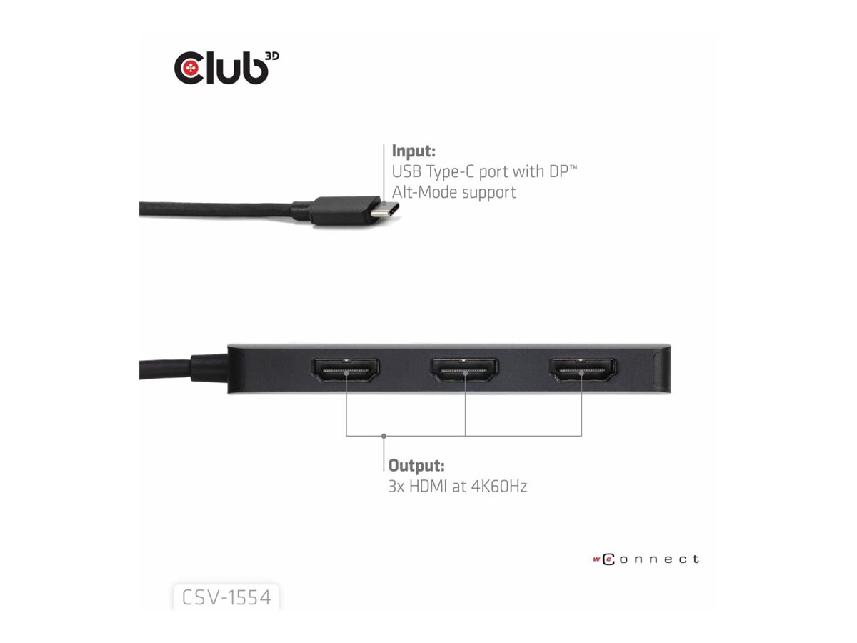 Club 3D CSV-1554 - Dockingstation - USB-C / Thunderbolt 4, Ansicht 2