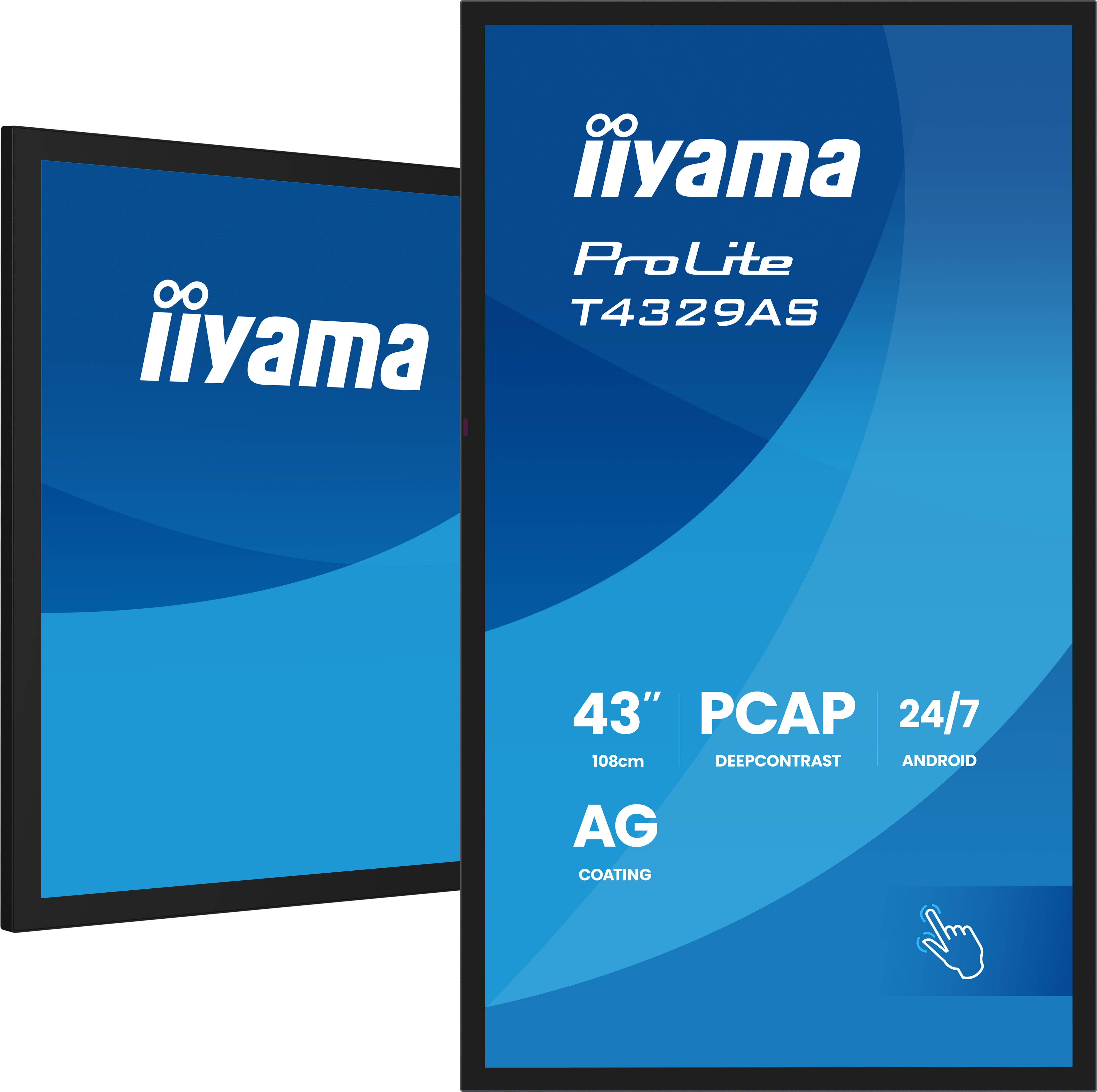 Iiyama ProLite T4329AS-B1AG - 109 cm (43) Diagonalklasse (108 cm (42.5), Ansicht 2
