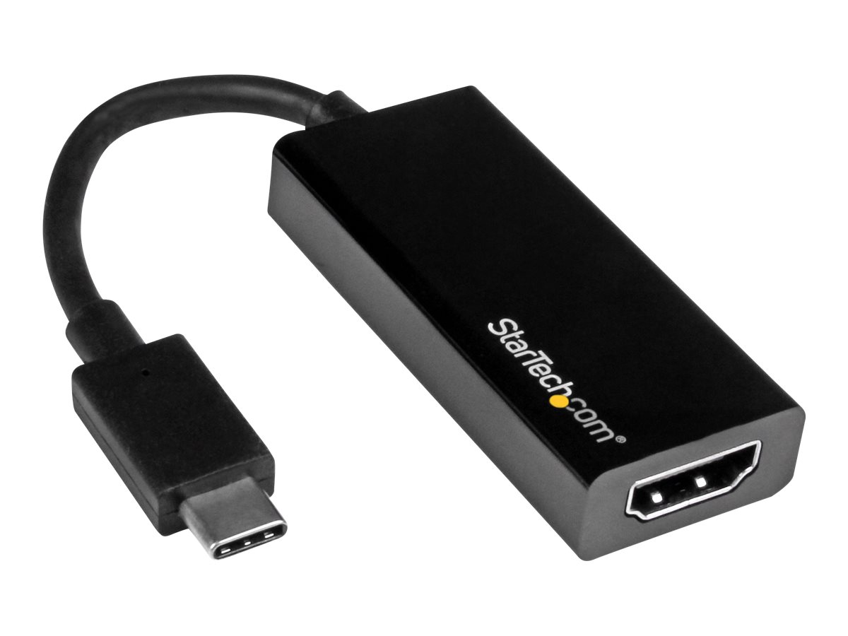 StarTech.com Startech USB C to HDMI Adapter - USB 3.1 Type C Converter - 4K 30Hz UHD - Videoadapter - USB-C männlich zu HDMI weiblich - 14.7 cm - Schwarz - 4K30Hz (3840 x 2160)