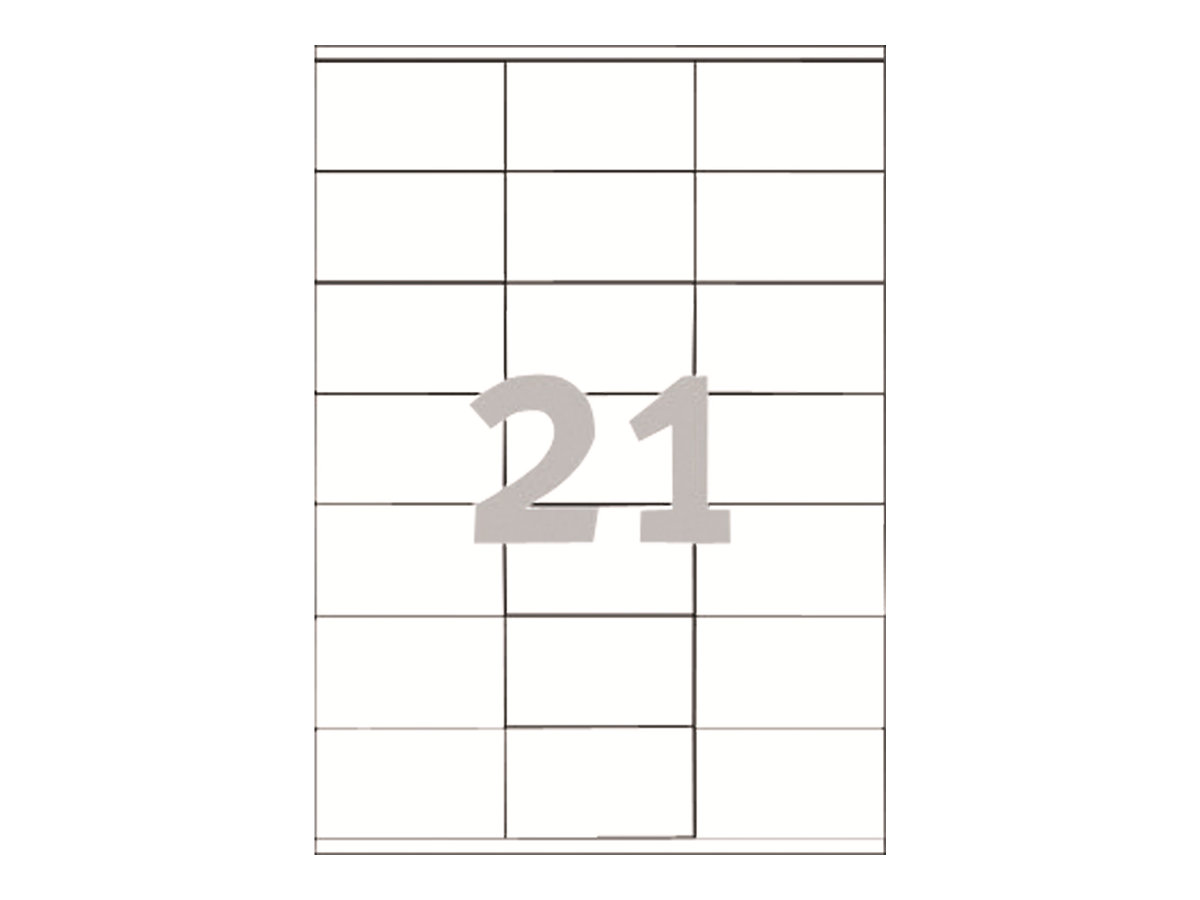 Avery Zweckform Avery - Weiß - 70 x 41 mm 2100 Etikett(en) (100 Bogen x 21), Ansicht 3