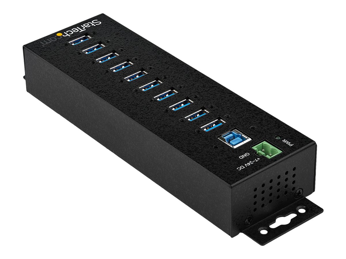 StarTech.com HB30A10AME USB 3.0 Hub (10-Port, Din-Rail,  Industrielle Anwendung, externes Netzteil, Ansicht 5