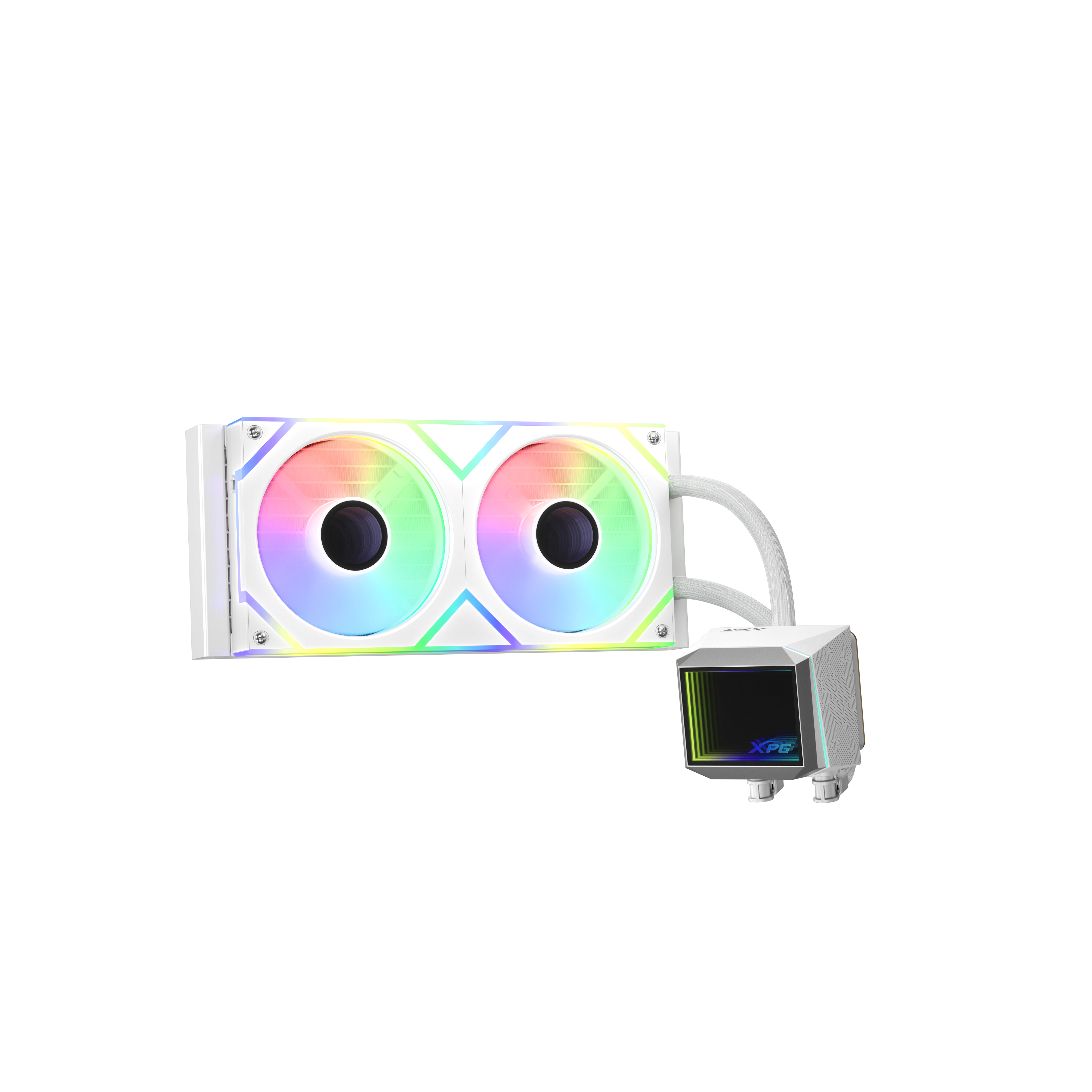 ADATA WAK LEVANTE II 240 2*120mm ARGB Fan weiß retail, Ansicht 2