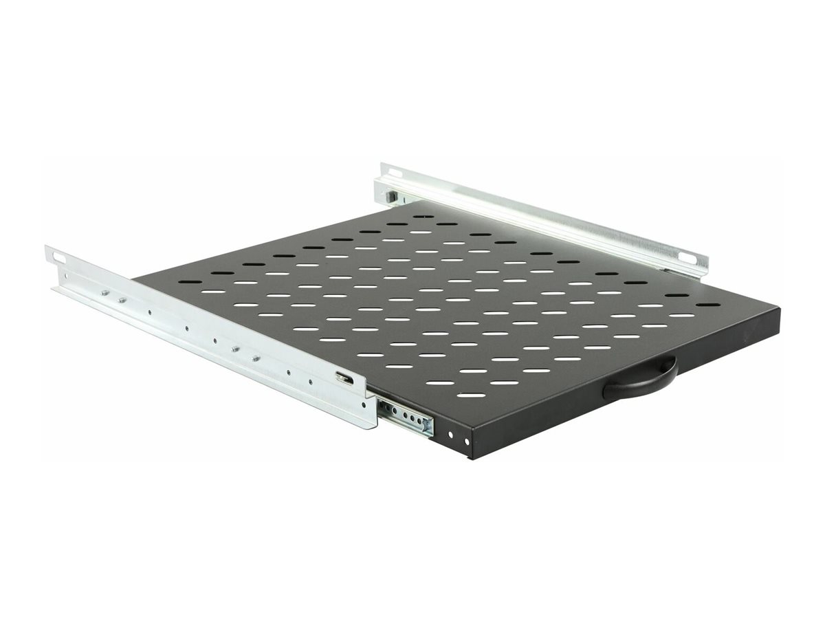 Lanview RAS605BL - Schwarz - 1U - 19 - Oval - 465 mm - 525 mm, Ansicht 3