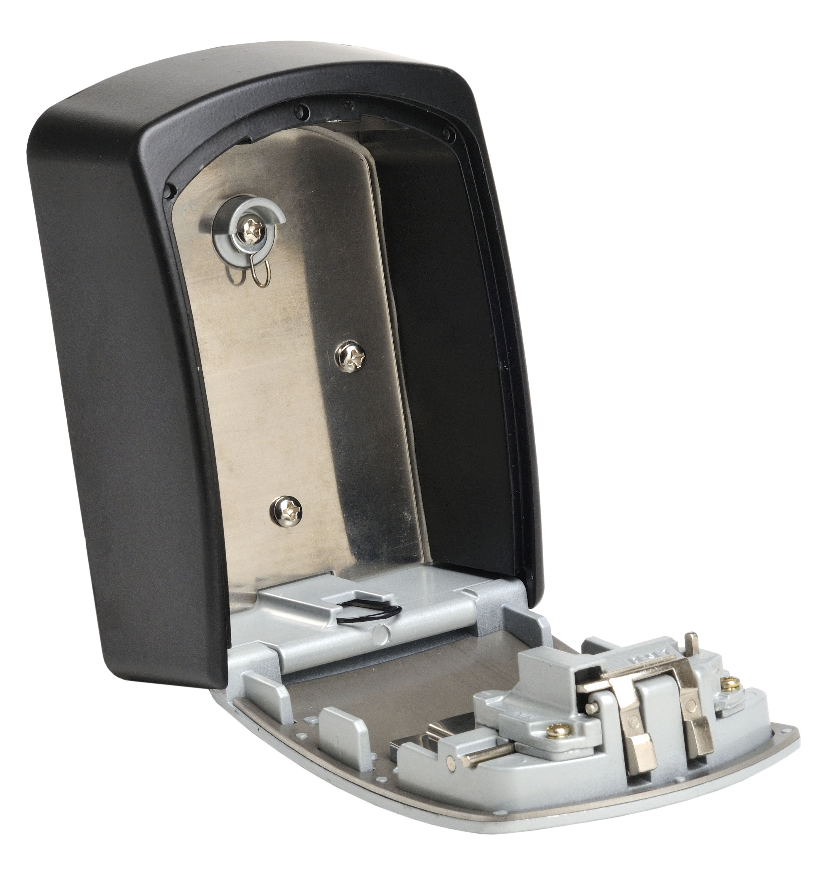 MasterLock 5403EURD - Metall - Schwarz - Grau - 1 Haken - Zahlenschloss - 105 x 51 x 146 mm - 79 x 42 x 117 mm, Ansicht 3